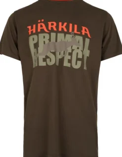 Härkila Metsästysliivit/Fleeceliivit^Respect T-shirt puuvillainen t-paita, ruskeavihreä