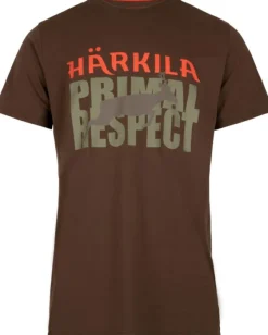 Härkila Metsästysliivit/Fleeceliivit^Respect T-shirt puuvillainen t-paita, ruskea