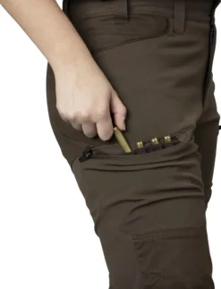 Härkila Naisten metsästysvaatteet/Naisten Metsästyshousut^Runa Trouser naisten metsästyshousut, Slate Brown/Willow Green