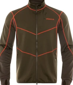 Härkila Scandinavian Fleece Jacket fleecetakki, vihreä/ruskea/oranssi| Metsästyspuserot