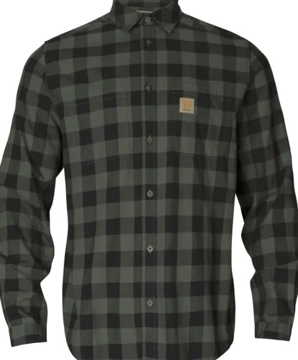 Härkila Scandinavian L/S Shirt paita, Green Check| Metsästyspaidat