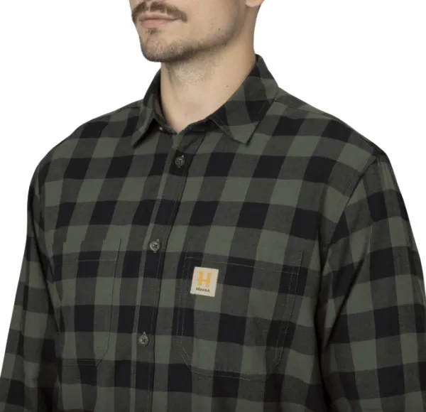 Härkila Scandinavian L/S Shirt paita, Green Check| Metsästyspaidat