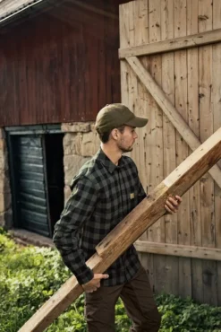 Härkila Scandinavian L/S Shirt paita, Green Check| Metsästyspaidat