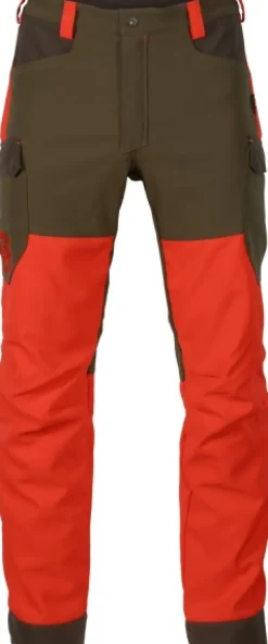 Härkila Wildboar Pro Housut Orange Blaze/Willow Green| Koiranohjaajan Vaatteet