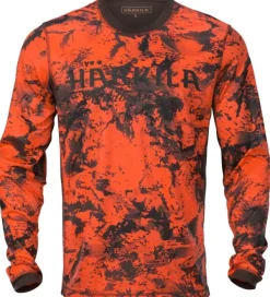 Härkila Wildboar Pro L/S T-Shirt AXIS MSP® Orange Blaze/Shadow Brown| Metsästysliivit/Fleeceliivit