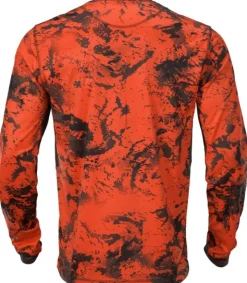 Härkila Wildboar Pro L/S T-Shirt AXIS MSP® Orange Blaze/Shadow Brown| Metsästysliivit/Fleeceliivit