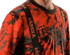 Härkila Wildboar Pro L/S T-Shirt AXIS MSP® Orange Blaze/Shadow Brown| Metsästysliivit/Fleeceliivit