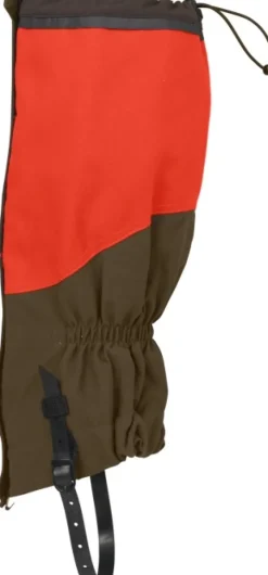 Härkila Koiranohjaajan Vaatteet^Wildboar Pro säärystimet, oranssi/vihreä