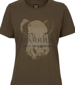 Härkila T-paidat Ja Pikeepaidat^Wildboar S/S T-Shirt Women Willow Green