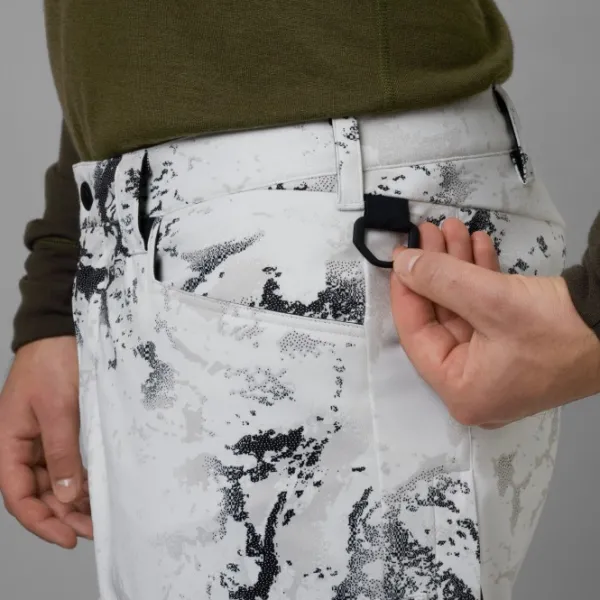 Härkila Winter Active WSP Trousers AXIS MSP lumicamo metsästyshousut, Snow| Camovaatteet
