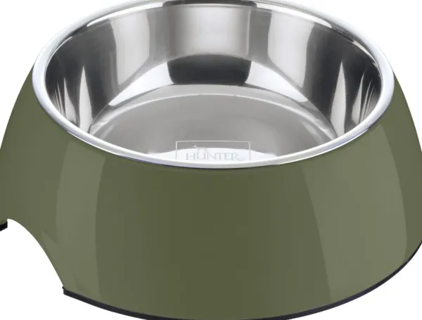 HUNTER Koirankupit^Bowl Melamin koirankuppi, 700 ml, Khaki