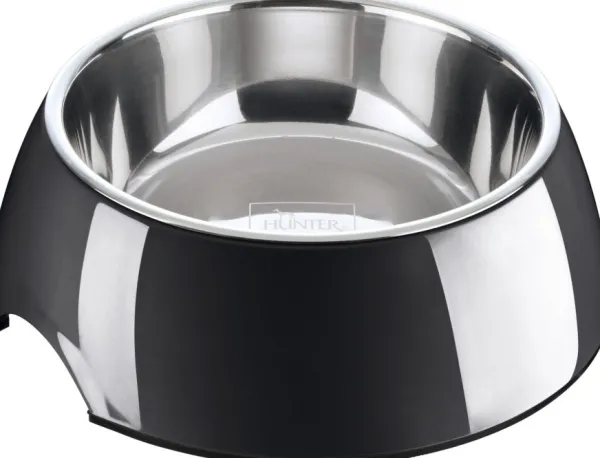 HUNTER Bowl Melamin koirankuppi, 700 ml, Black| Koirankupit