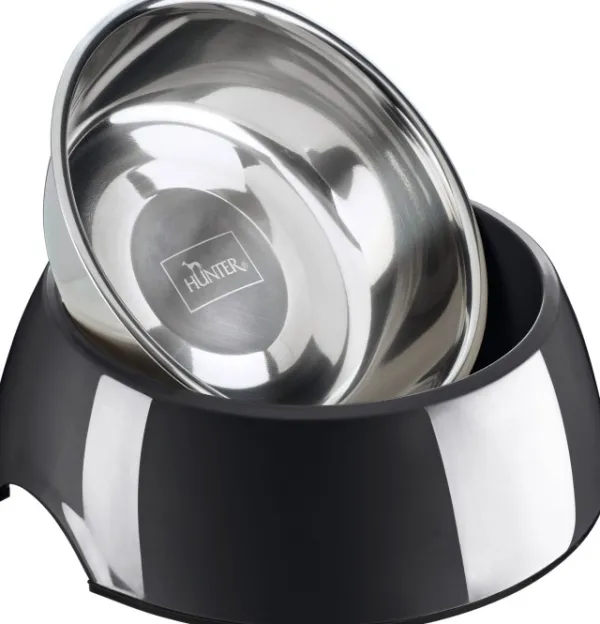 HUNTER Bowl Melamin koirankuppi, 1400 ml, Black| Koirankupit