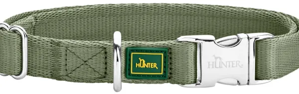 HUNTER Inari Collar Alu-Strong koiran kaulapanta, 40 - 55 cm, Linden Green| Kaulapannat