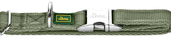 HUNTER Kaulapannat^Inari Collar Alu-Strong koiran kaulapanta, 45 - 65 cm, Linden Green