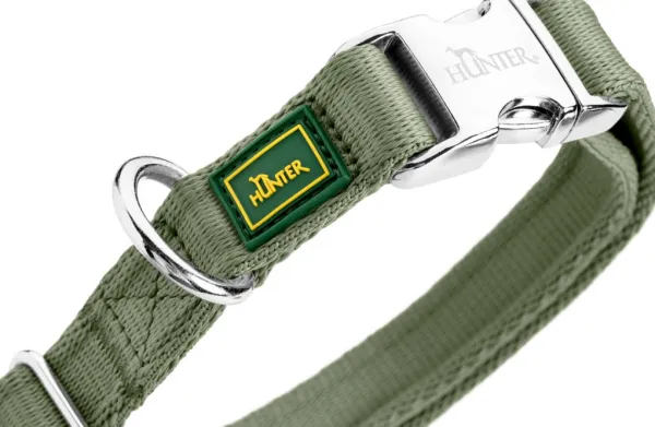 HUNTER Kaulapannat^Inari Collar Alu-Strong koiran kaulapanta, 45 - 65 cm, Linden Green