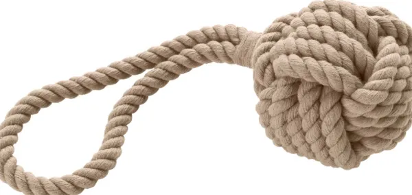 HUNTER Inari Toy Dog Ball koiran heittolelu, S, Tan| Noutolelut