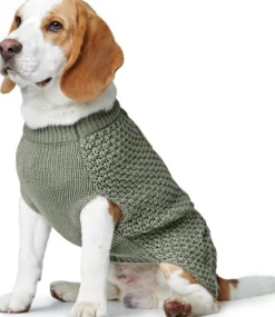 HUNTER Pullover Malmö koiran pusero, 25 cm, Khaki| Neuletakit