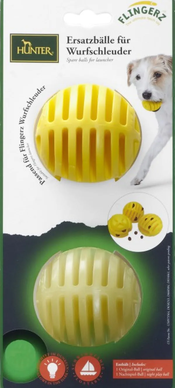 HUNTER Noutolelut^Toy Dog Flingerz Refill pallot heittovarteen, 2kpl