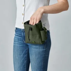 HUNTER Tyra Beltbag koiran tarvikelaukku, maastonvihreä| Koiranomistajan Tarvikkeet