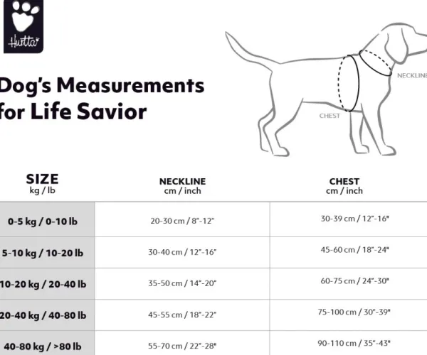 Hurtta Life Savior ECO pelastusliivi, 20-30 kg, oranssi| Koiran Pelastusliivit