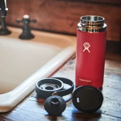 HydroFlask Flex Sip Lid Wide Mouth kansi, Black| Juomapullojen Tarvikkeet