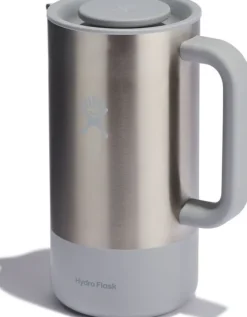 HydroFlask Tarvikkeet^French Coffee Press kahvipuristin, 946 ml, harmaa