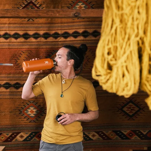 HydroFlask Eristetyt Juomapullot^Insulated Wide Mouth Flex juomapullo, 1180 ml, tummansininen