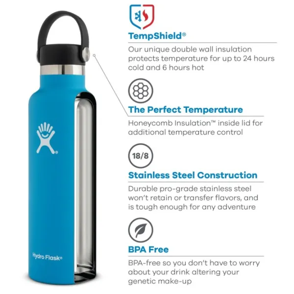 HydroFlask Eristetyt Juomapullot^Standard Mouth Flex 621 ml Olive