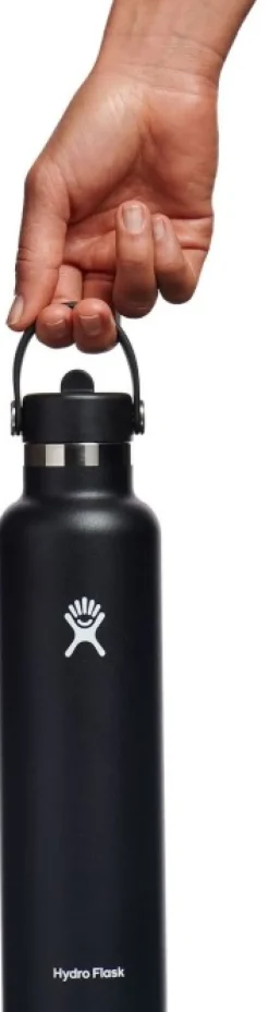 HydroFlask Eristetyt Juomapullot^Std Flex Straw eristävä juomapullo, 21oz (621ml), Black