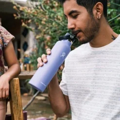 HydroFlask Eristetyt Juomapullot^Std Flex Straw eristävä juomapullo, 21oz (621ml), Black