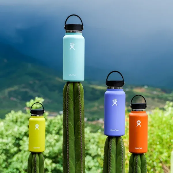 HydroFlask Eristetyt Juomapullot^Wide Mouth Flex juomapullo, 946 ml, vaaleansininen