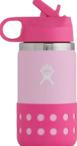 HydroFlask Eristetyt Juomapullot^Wide Mouth Kids lasten juomapullo, 354 ml, vaaleanpunainen