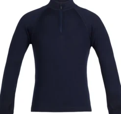 Icebreaker Lasten Alusasut Ja Kerrastot^Kids 260 Tech LS Half Zip merinoaluspaita, tummansininen