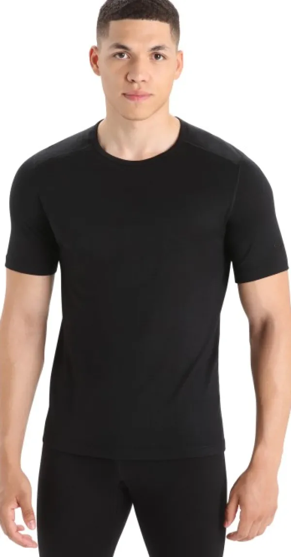 Icebreaker Men 200 Oasis SS Crewe t-paita, musta| Pitkähihaiset Paidat