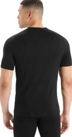 Icebreaker Men 200 Oasis SS Crewe t-paita, musta| Pitkähihaiset Paidat