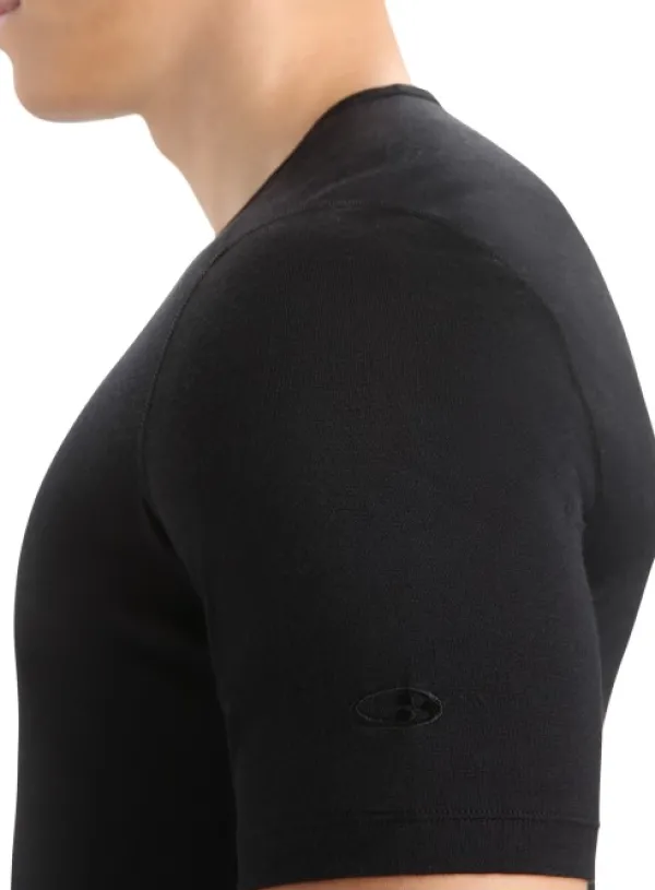 Icebreaker Men 200 Oasis SS Crewe t-paita, musta| Pitkähihaiset Paidat