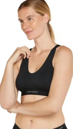 Icebreaker Mer 125 Cool-Lite Sprite Racerback Bra urheiluliivi, Black| Alusvaatteet