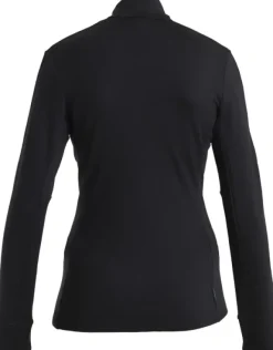 Icebreaker Hupparit, Fleecet Ja Välipaidat^Mer 260 Quantum IV LS Zip naisten välikerros, Black