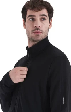 Icebreaker Hupparit, Fleecet Ja Välipaidat^Mer 260 Quantum IV LS Zip välikerros, Black
