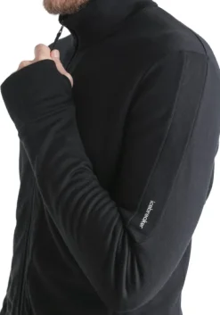Icebreaker Hupparit, Fleecet Ja Välipaidat^Mer 260 Quantum IV LS Zip välikerros, Black