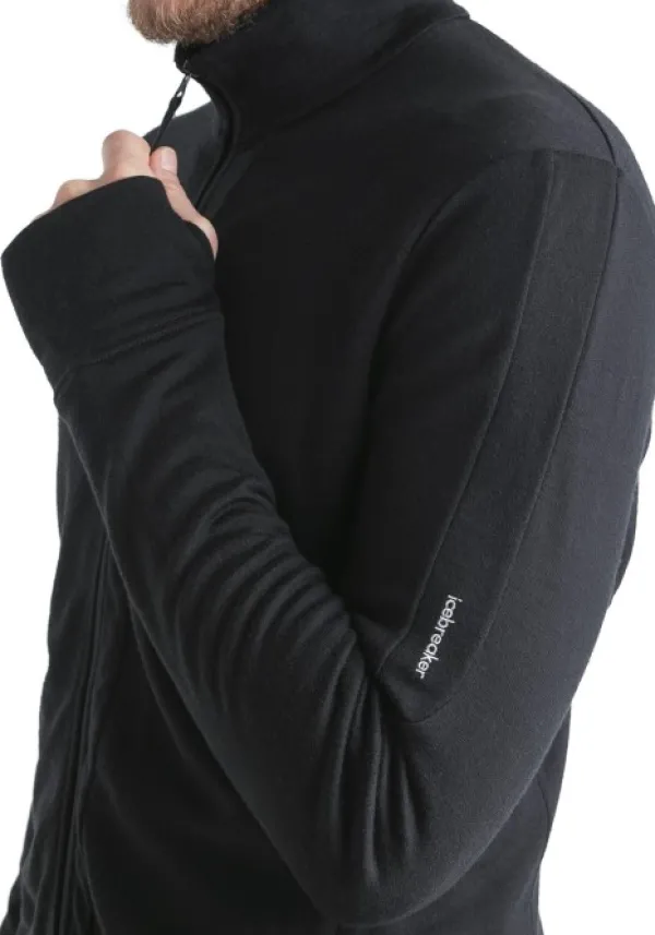 Icebreaker Hupparit, Fleecet Ja Välipaidat^Mer 260 Quantum IV LS Zip välikerros, Black