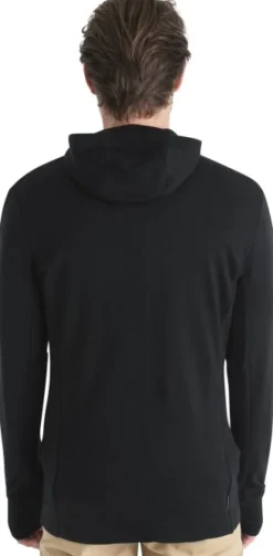 Icebreaker Mer 260 Quantum IV LS Zip Hoodie merinohuppari, Black| Hupparit, Fleecet Ja Välipaidat