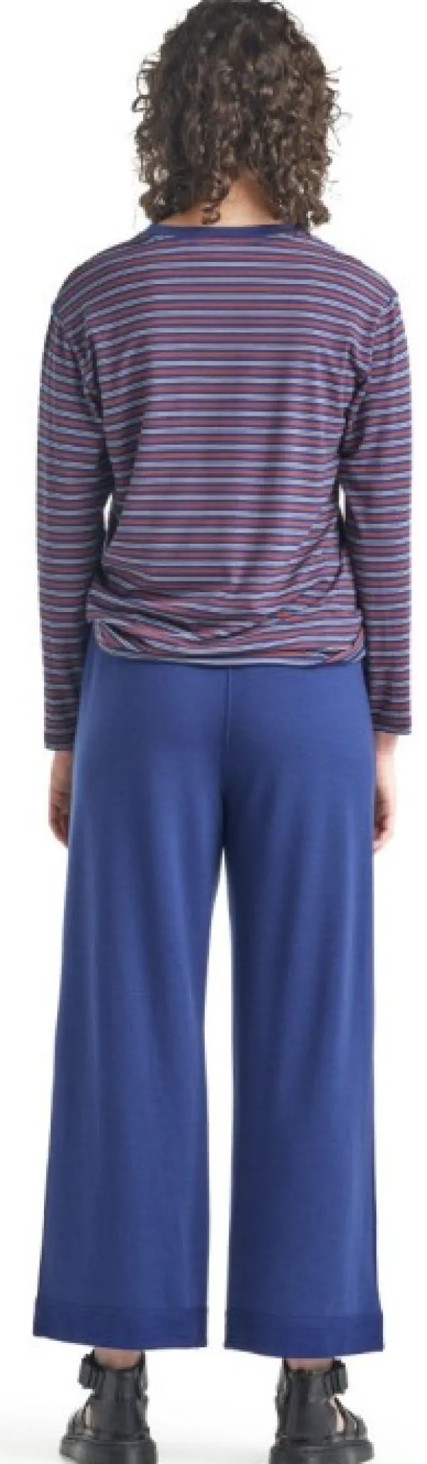 Icebreaker Vapaa-ajan Housut^Merino Wide Pants naisten housut, sininen