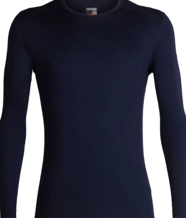 Icebreaker Kerrastopaidat^Oasis LS Crewe 200 merinopaita, tummansininen