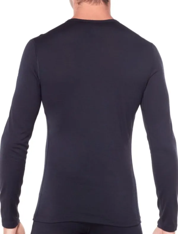 Icebreaker Kerrastopaidat^Oasis LS Crewe 200 merinopaita, tummansininen