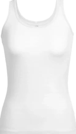 Icebreaker Siren Tank naisten merinovillatoppi, valkoinen| Hihattomat Paidat