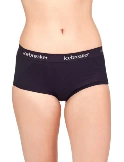 Icebreaker Sprite Hot Pants 150 naisten alushousut, musta| Alusvaatteet