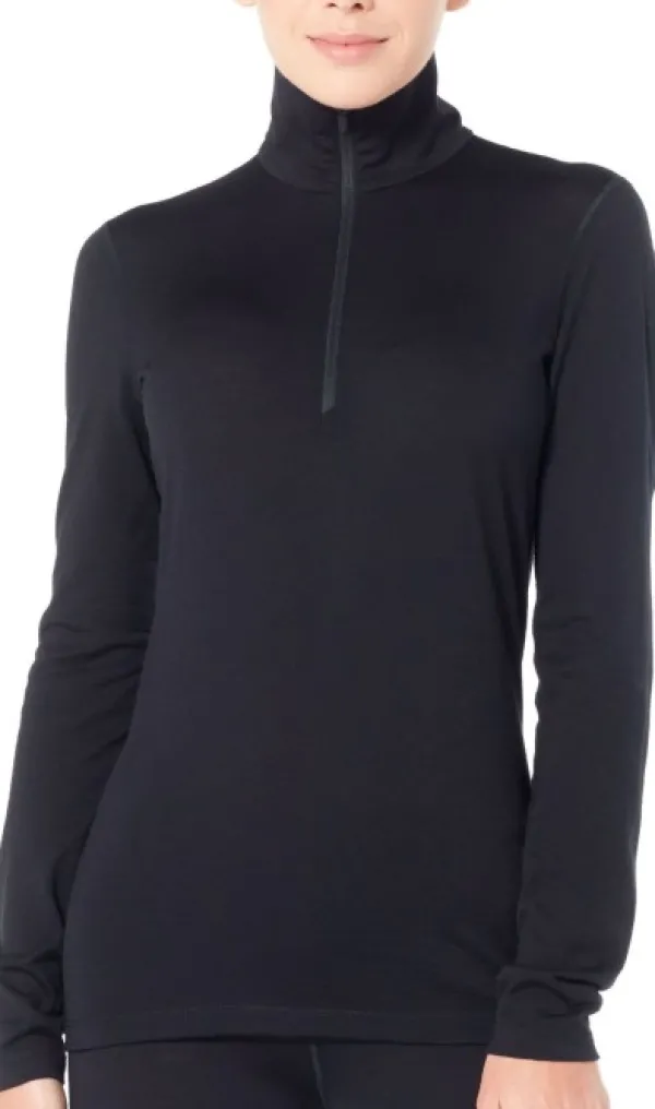 Icebreaker Kerrastopaidat^W's 200 Oasis LS Half Zip Black
