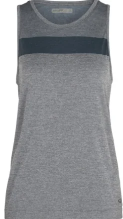 Icebreaker Hihattomat Paidat^W's Motion Seamless Tank Serene Blue Hthr